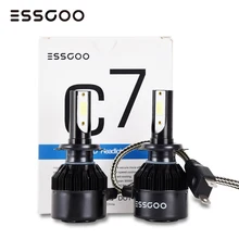 ^^Best Offers Essgoo C7 Car H7 LED H4 H1 H11 Headlight 72W 9000LM 6000K Lights Bulbs IP68 12V 24V CSP Led Chip Automobiles Auto Head Lamp 2Pcs ^^Best Offers Essgoo C7 Car H7 LED H4 H1 H11 Headlight 72W 9000LM 6000K Lights Bulbs IP68 12V 24V CSP Led Chip Automobiles Auto Head Lamp 2Pcs