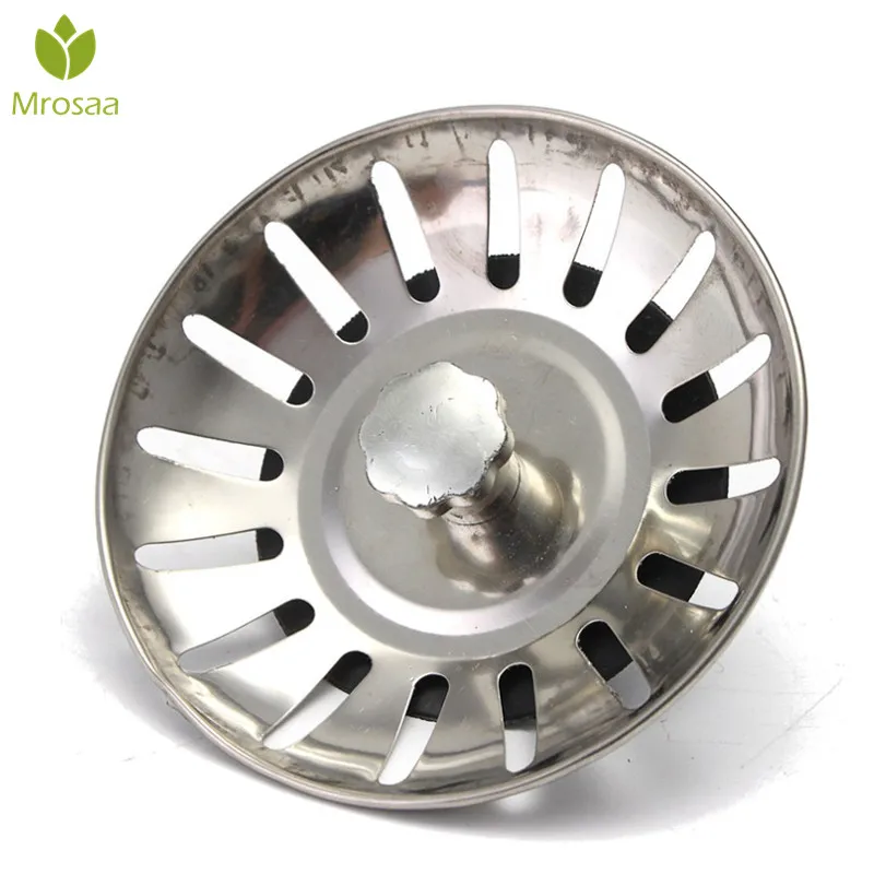 

Mrosaa 201 Stainless Steel 81mm Kitchen Sink Drain Mesh Stopper Hair Scraps Food Debris Plug Strainer Bathroom Basin Sink Filter