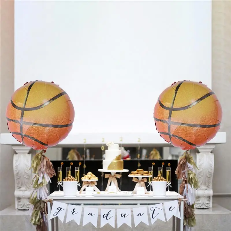 10 шт. мультипликационный баскетбольный надувной шар из алюминиевой фольги гелиевый воздушные шары для вечеринок украшения 18 дюймов