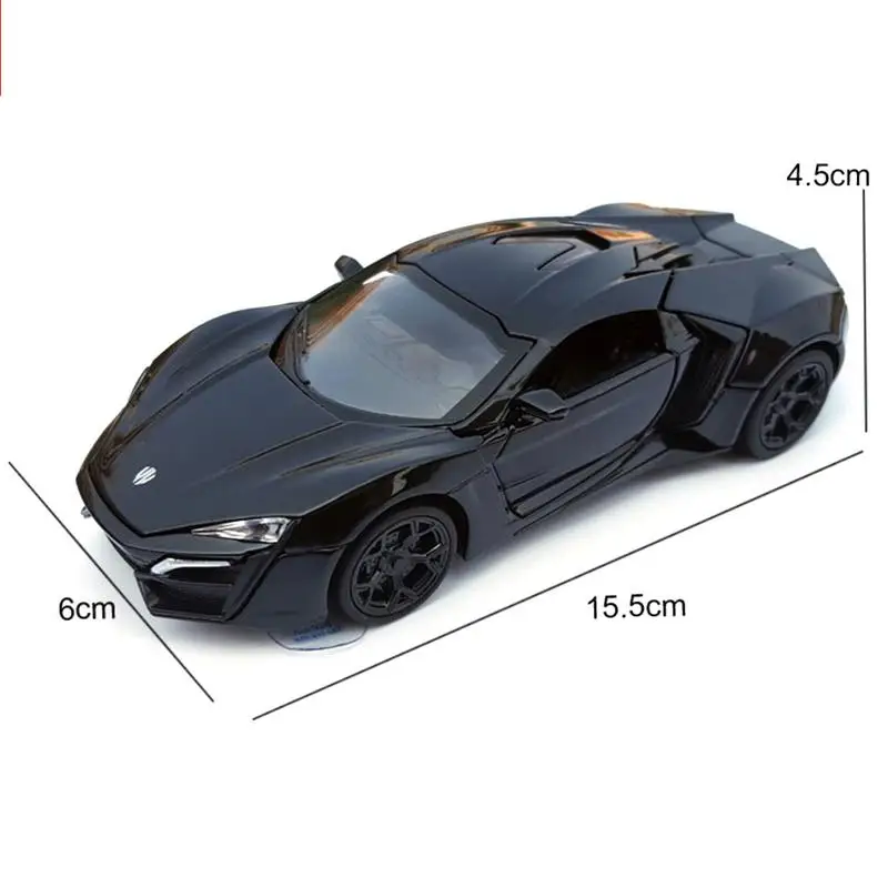 1:32 Lykan Hypersport сплав литье под давлением модель автомобилей звук и бордовый