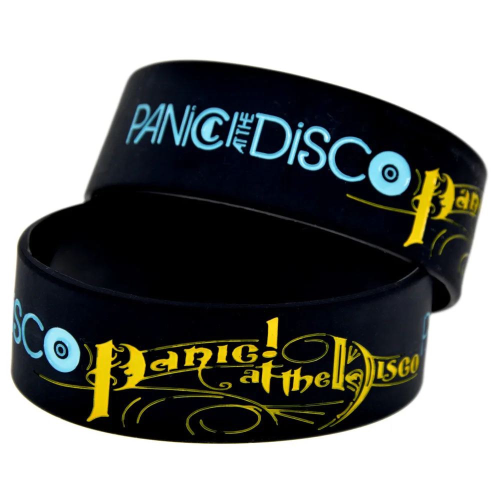 1 шт. Panic! at the Disco силиконовый браслет ширина дюйм широкий для фанатов