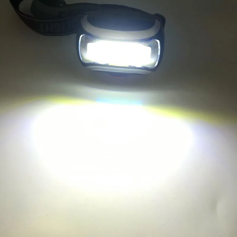 Горячый мини-пластиковый 600Lm светодиодный налобный фонарь использует 3 хааа батарейки головной свет Фонарь налобный фонарь для кемпинга Рыбная ловля