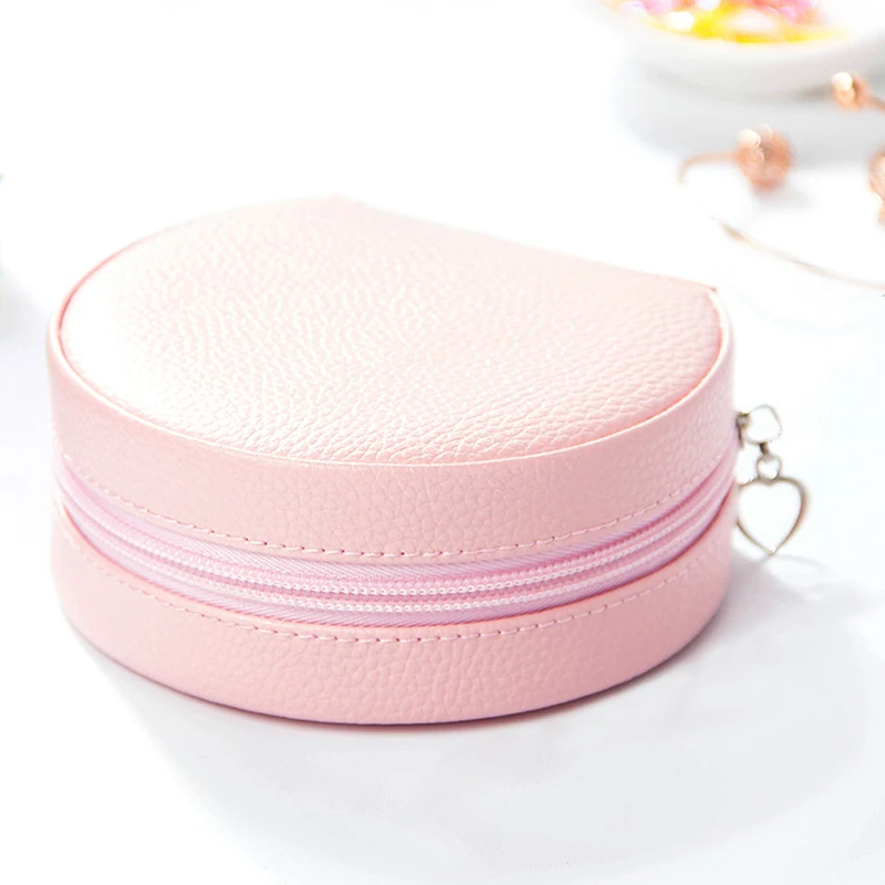 Fashion Women Makeup Organizer Travel Jewelry Box Girl Beauty Necklace Earring Stud Collection Case With Mirror Gear Accessories Fashion Women Makeup Organizer Travel Jewelry Box Girl Beauty Necklace Earring Stud Collection Case With Mirror Gear Accessories