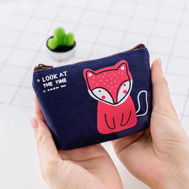 Mini Children s Pocket Wallets Coin bags Lovely Cartoon Animal coin purse kids Small Change Pouch Zipper Wallet Key Card Holder