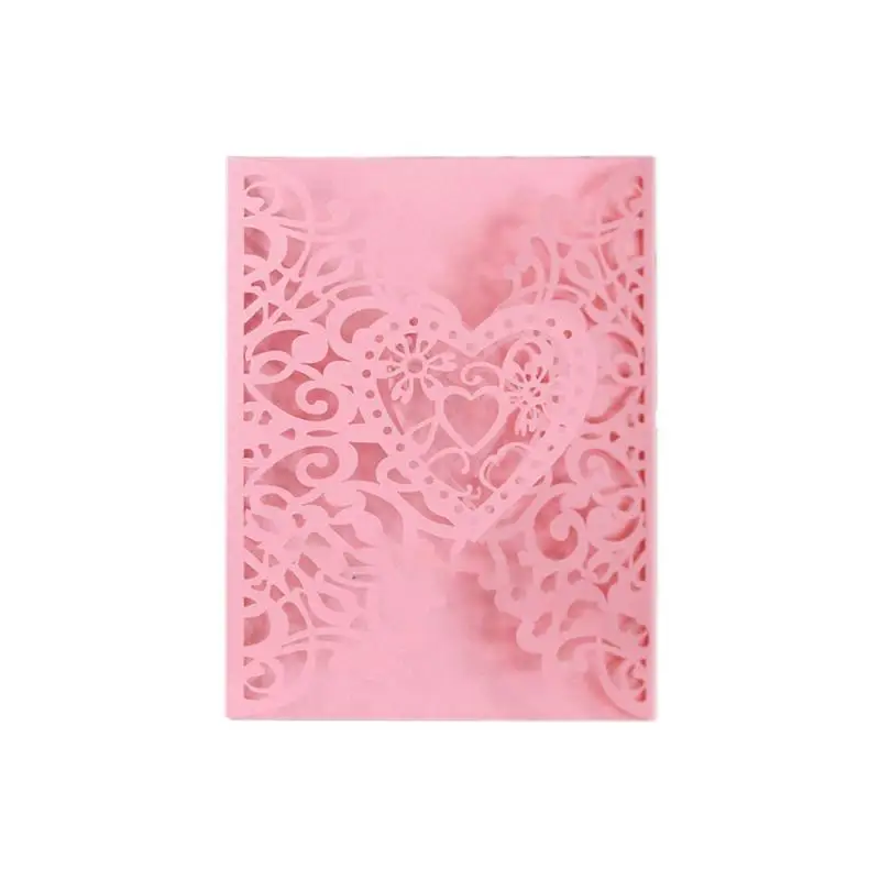  10PCS Hollow-out European Style Wedding Invitations Innovative Invitation Card Birthday Card - 32974444424