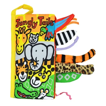 

Jollybaby Baby 3D Scene Jungle Doll Cloth Book And Drama Pad Baby Rattle Early Development Education Story Book