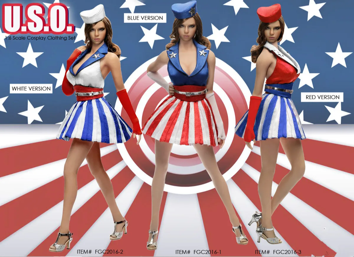 Flirty Girl 1//6 FGC2016-3 Red Dancing Girl Cosplay Clothing set Ver.NEW
