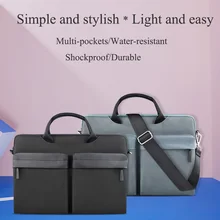 WIWU Multi-pockets Laptop Messenger Bag for MacBook Pro/Air 13 15 Water-resistant Notebook Bag 14 Nylon Laptop Bag Case 15.6 WIWU Multi-pockets Laptop Messenger Bag for MacBook Pro/Air 13 15 Water-resistant Notebook Bag 14 Nylon Laptop Bag Case 15.6