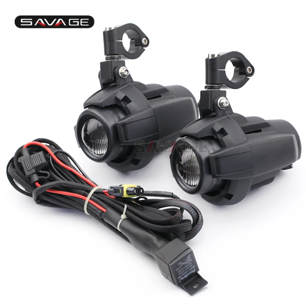 Front Driving Aux Lights Fog Lamp Assembly For Kawasaki Kle 650 Versys