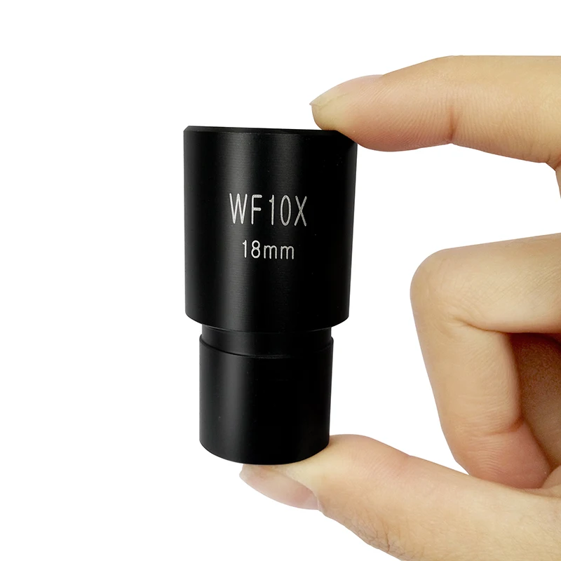 Широкое поле WF10X окуляра поле вид 18 мм для Биологический микроскоп оптический объектив окуляр с или без шкал сетки
