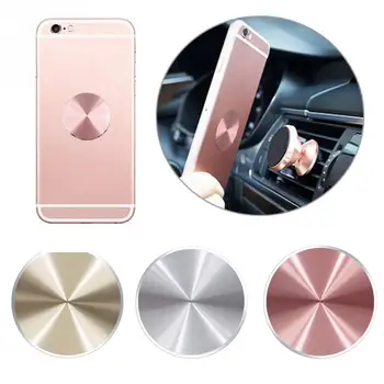 

Magnetic Car Phone Holder Metal Plate Accessories Matte Stainless Iron Sheets Use For Magnet Phone Support Pink Lady Man #0102