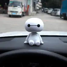 Автомобильные украшения мультфильм пластиковый робот Baymax встряхиватель фигурка большой герой кукла игрушки для интерьера авто интерьерные аксессуары для украшения