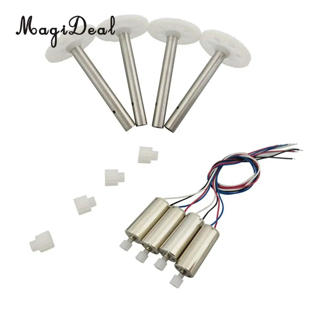 

MagiDeal Plastic 1Set Pinion Motor Spindle Gear for JJRC H12C DFD F181 RC Remote Control Drone Quadcopter Spare Parts