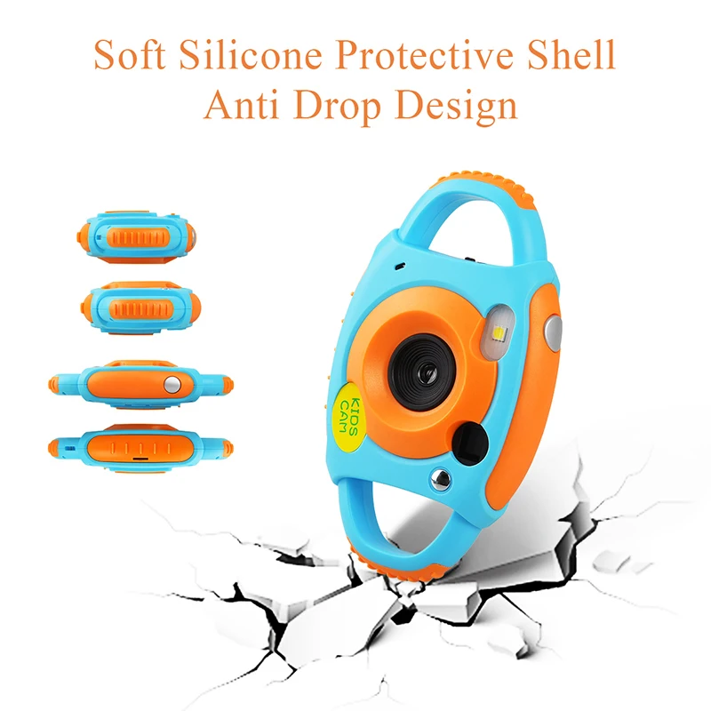 Toddler Toys Camera Mini Kid Cameras 5MP HD Projection Educational Mini Digital Photo Fotografica Portable Cute Neck Children