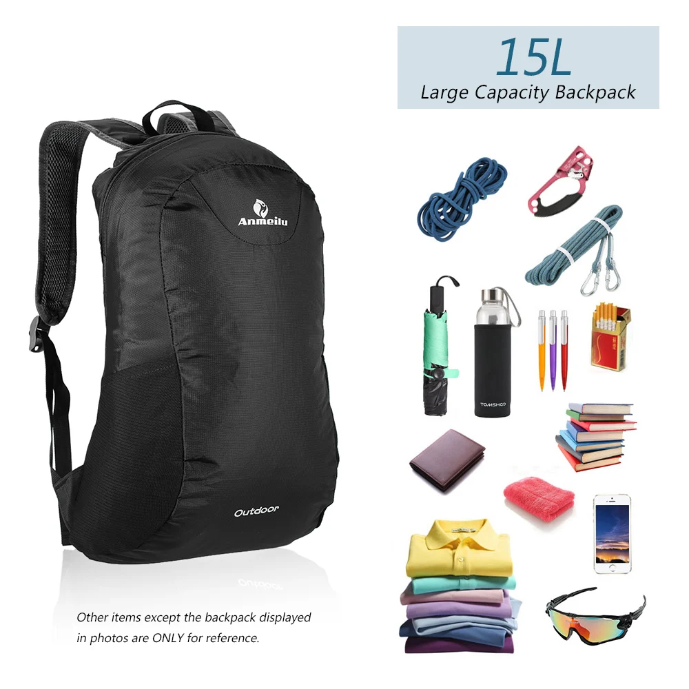 15л прочный легкий складной защищенный от брызг и дождя открытый рюкзак велосипедный рюкзак дорожная походная сумка рюкзак