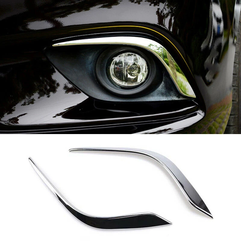 

1 Pair Of Chrome Fog Light Cover Trim Strip Fit For Mazda 6 Atenza Gj 2014-2016