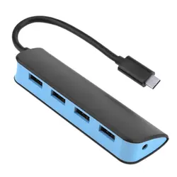 5 Гбит/с USB Hub разветвитель 4 в 1 Usb3.1 Тип-C 4 Порты Usb Hub с кабелем 20,5 см для ПК Компьютерные аксессуары и Запчасти