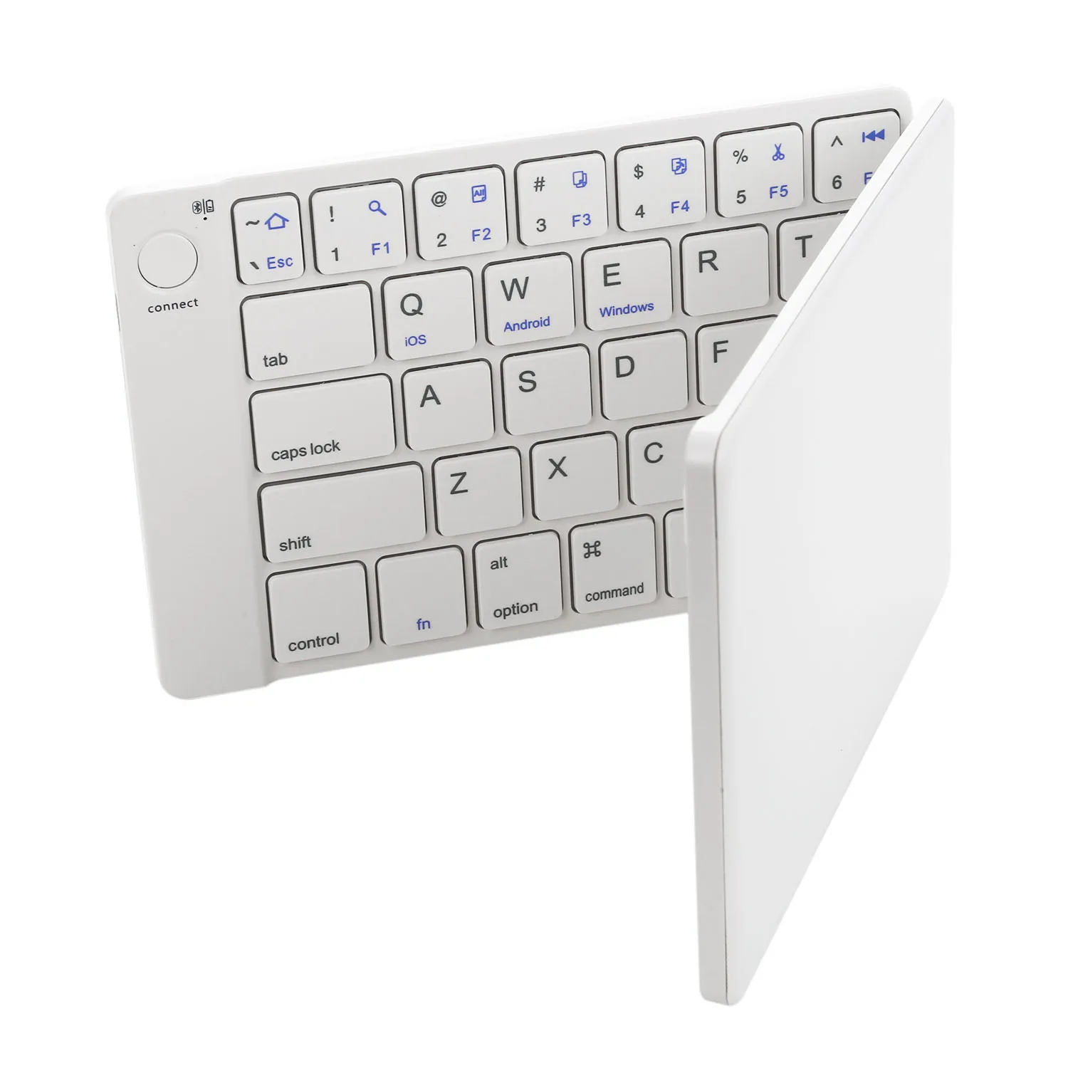 

white Foldable Bluetooth Keyboard Ultrathin Rechargeable Folding Bluetooth Wireless Keyboard
