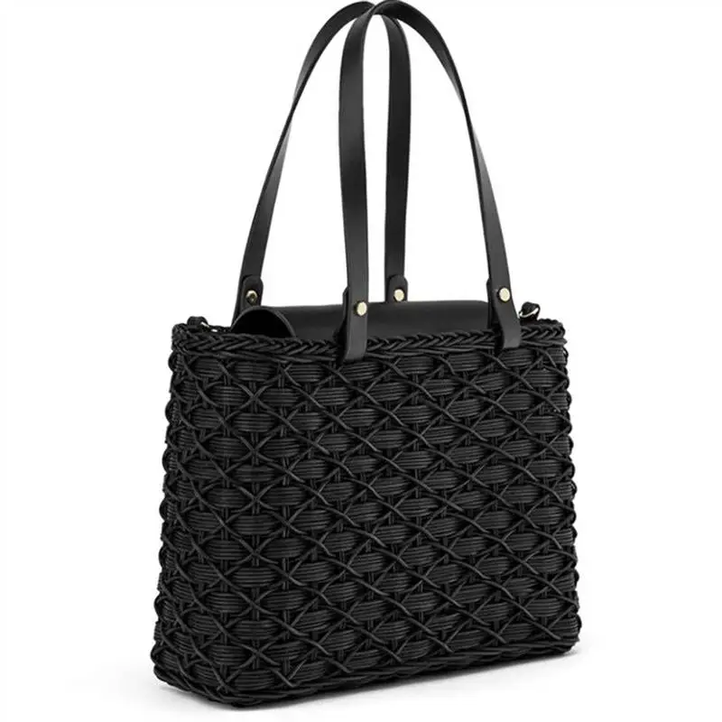 

Women Crossbody Bag Beach Woven Straw Rattan Tote Handbags Handmade Travel Strap Shoulder Hand Bags Messenger For Lady Girl Bag