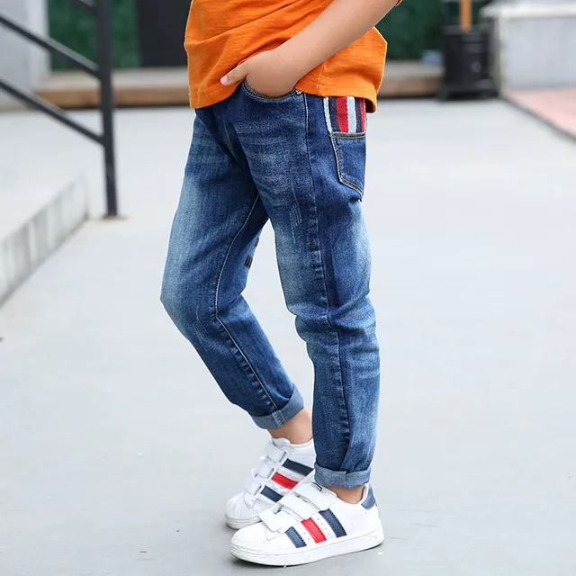 Spring Boys Jeans For Kids Pants Fashion Children Clothing Formal Hole Denim Pants Kids Trousers Boys Blue Pants 2019 3