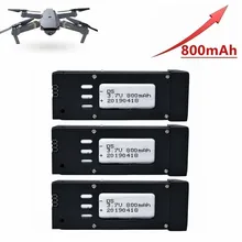 800mAh 3,7 v батарея для E58 S168 JY019 Lipo батарея RC Дрон Квадрокоптер запасные части замена перезаряжаемая батарея 3 шт