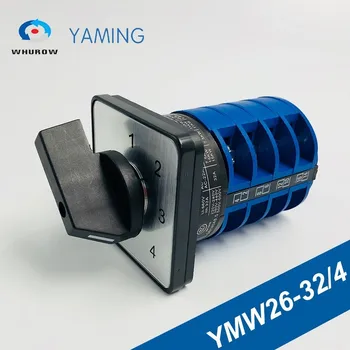 

Cam Switch 4 position 32A 660V 4 poles silver contact screws Rotary Changeover Custom switches LW26-32 LW28 YMW26-32/4