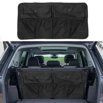 

Universal Car Rear Seat Back Storage Bag Multi Hanging Nets Pocket Trunk Organizer Automobile Seat Back Backseat Storage Bags