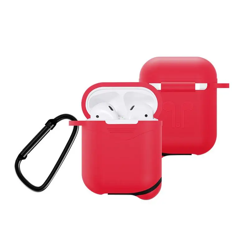 Bluetooth Headset Case Silicone Protective Case Drop-proof Dustproof Waterproof Earphone Box For AirPods Apple