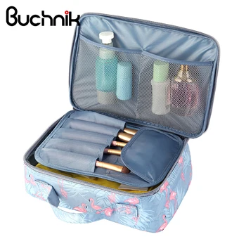 

Women Flamingo Cosmetic Bag Makeup Case Dustproof Beauty Toiletry Storage Pouch Wash Box Suitcase Organizer Travel Necessary