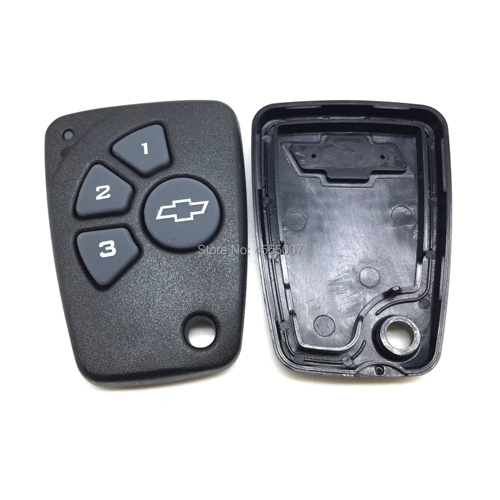 

Replacement Remote Key Shell - 4 Buttons - Fob for Chevrolet Cruze Spark Onix Silverado Volt Camaro - Only Case