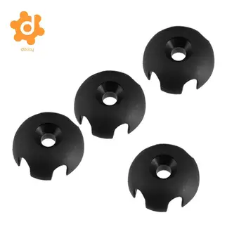 

4 Pieces Plastic Deck Line Guide Slotted Round Out Fitting Replacement Kits For Kayak Canoe Sailing Rigging highquality material