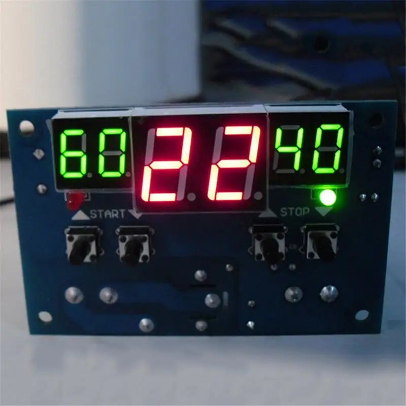 W1401 DC12V интеллектуальный цифровой дисплей термостат интеллектуальный контроль температуры Лер термометр контроль с NTC датчик