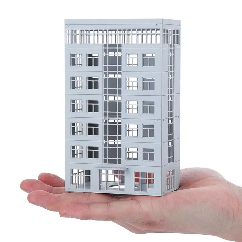 панельное здание. модель панельного дома. макет пятиэтажки.