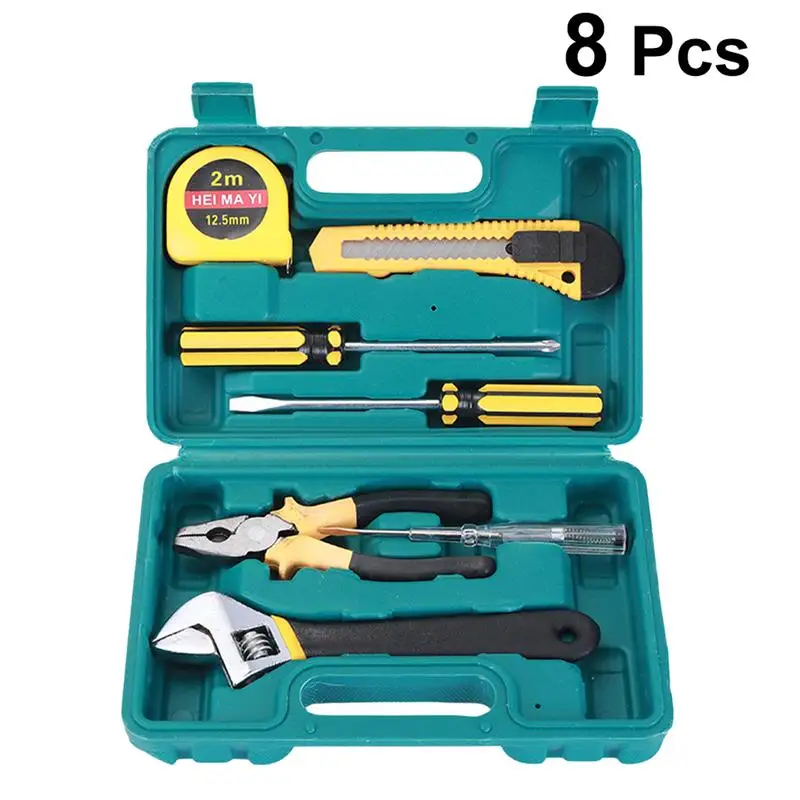 

9Pcs/Set Piece Household Tool Home Repairing Hand Tool Kit Multi-Functional Tools In Storage Case For Repairing Use