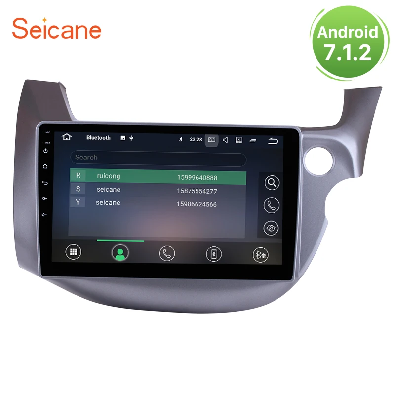 

Seicane 2Din Car Radio GPS Navigation System For 2007-2016 HONDA FIT JAZZ RHD Android 7.1/8.1 10.1 inch WiFi Head Unit