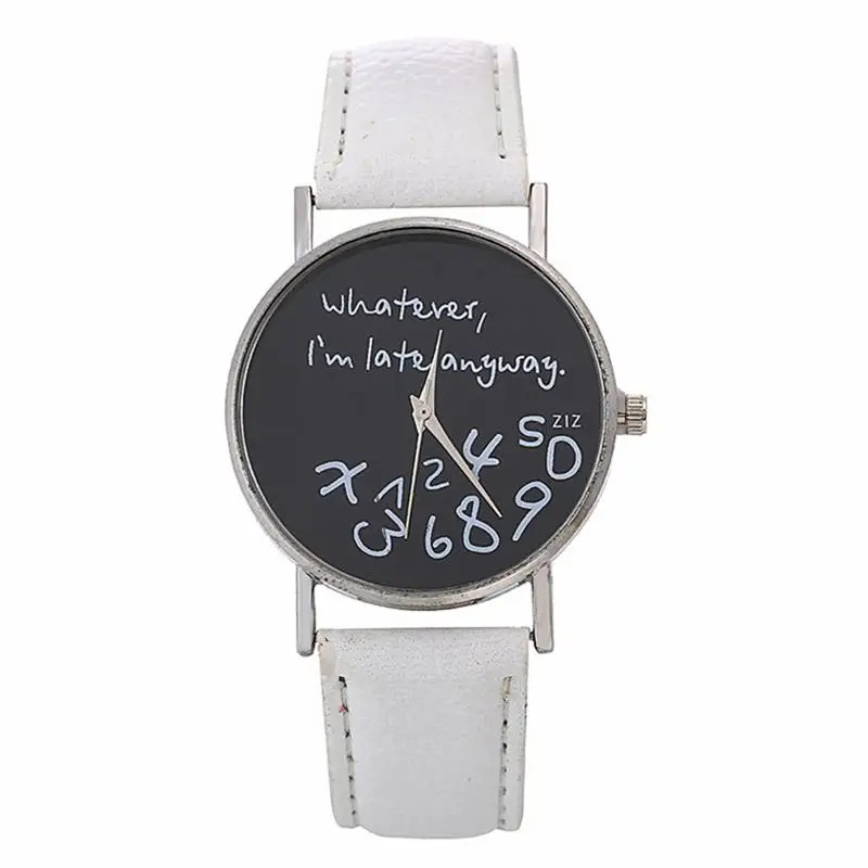 Женские наручные часы кожа наручные часы Леди Роскошный циферблат часы Mixmatch Relogio Feminino белый кожаный 2019