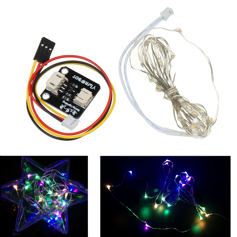 

Electronic String Lamp Module Four Color Dazzle LED String Light Artistic Lamp For Arduino