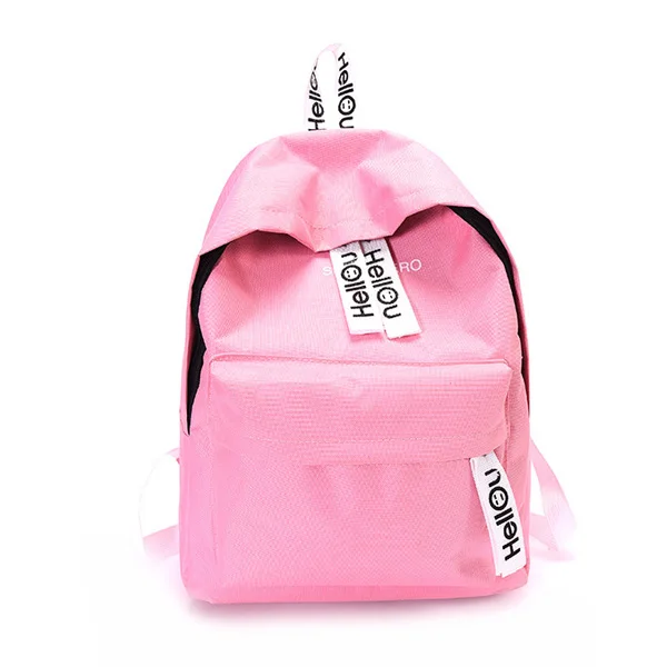 HOBBAGGO 2018 Новый женский рюкзак для путешествий холст буквы закрывающийся на молнию рюкзак женские повседневные Рюкзаки 88 Лучшая