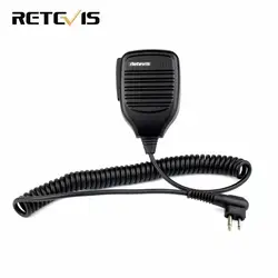 2 Pin PTT Динамик микрофон для Kenwood BAOFENG UV-5R BF-888S Retevis H777 RT3 RT80 TYT PUXING переносной любительский радиоприёмник рации