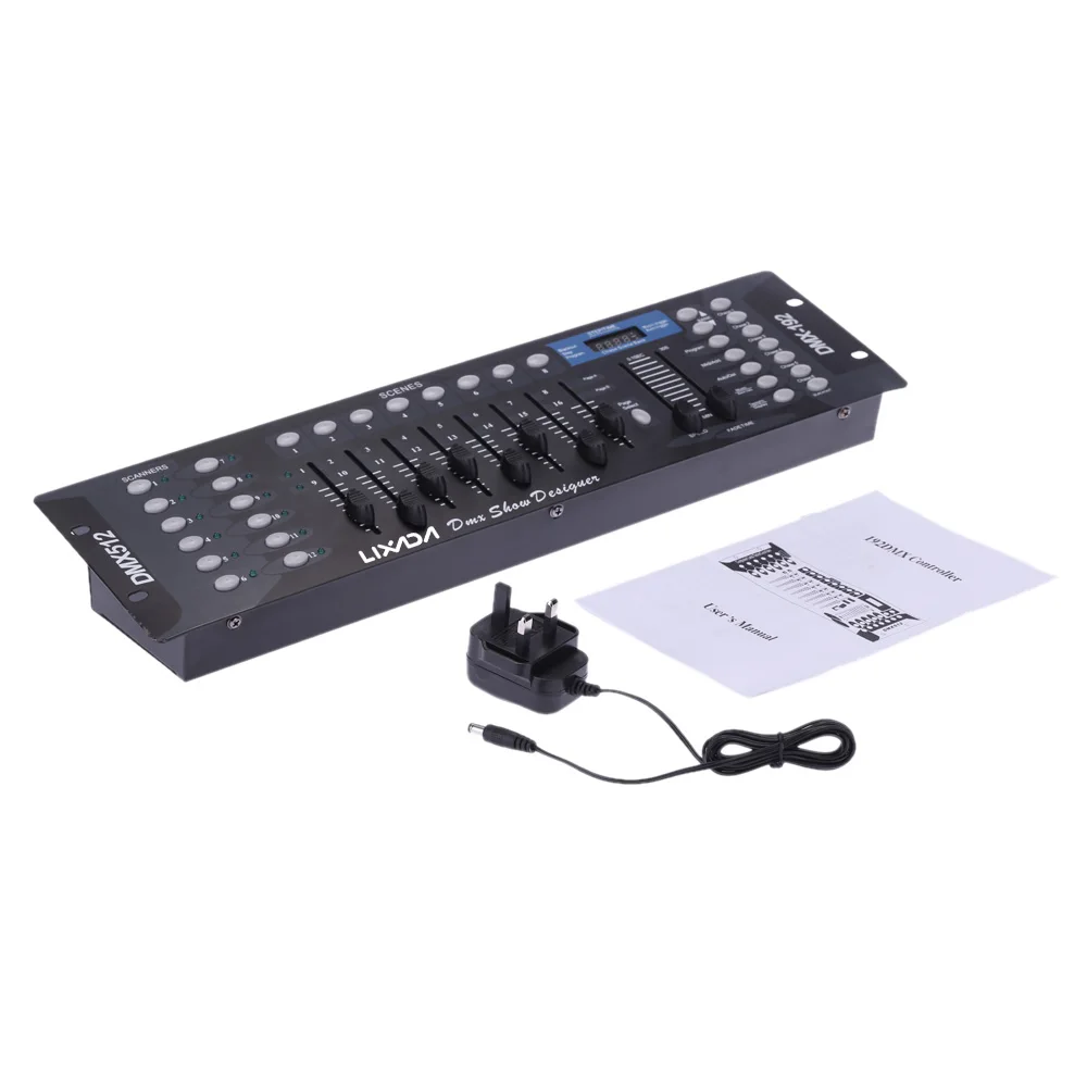 Контроллер освесветильник DMX 192 каналов DMX512 консоль для сценического освещения