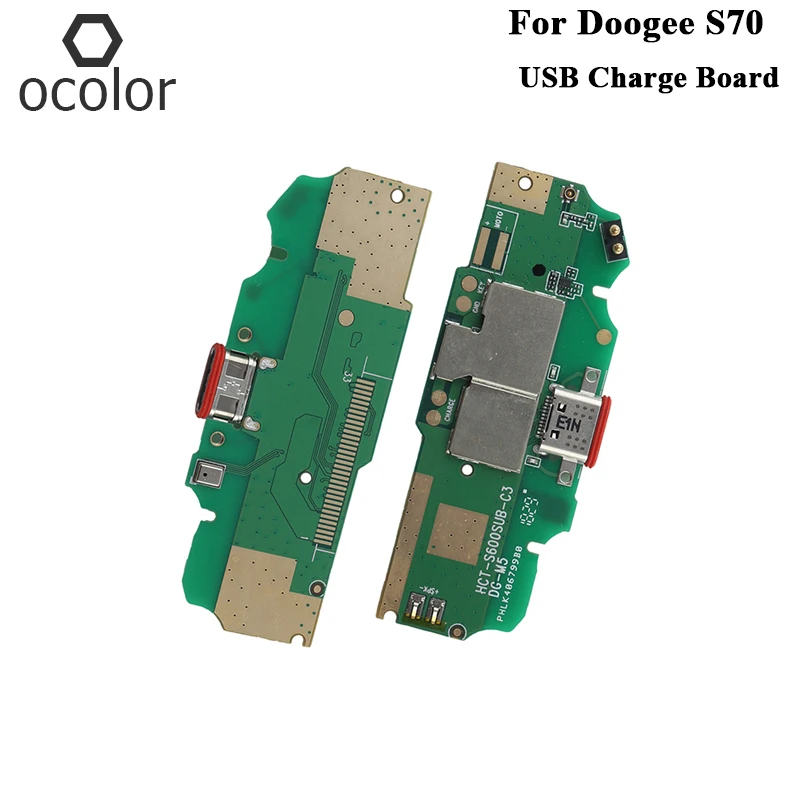 

ocolor For Doogee S70 USB Charge Board Assembly Repair Parts For Doogee S70 Lite USB Plug Charge Board Phone Accessories