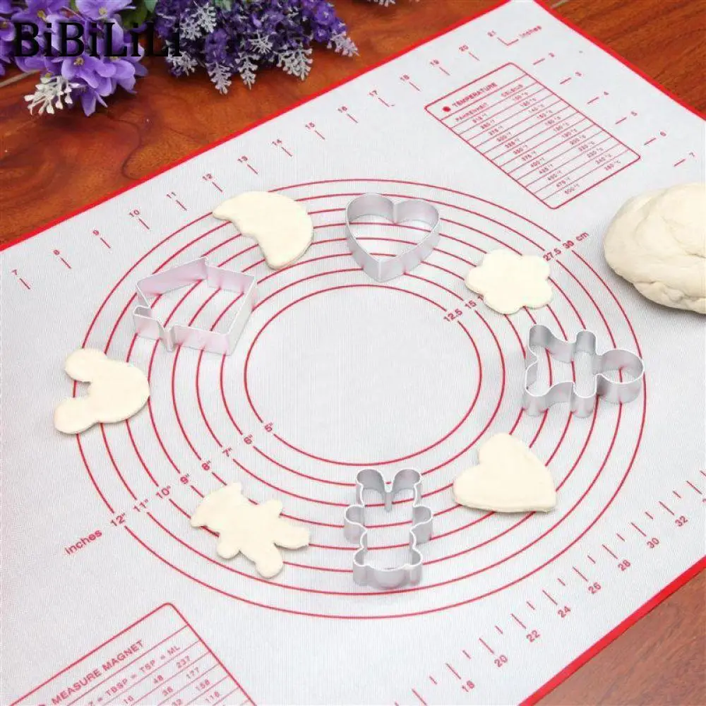 

Foldable Silicone Baking Tools Soft Rolling Pastry Board Cutting Fondant Cake Dough Mat High Temperature Resistant 60*40cm