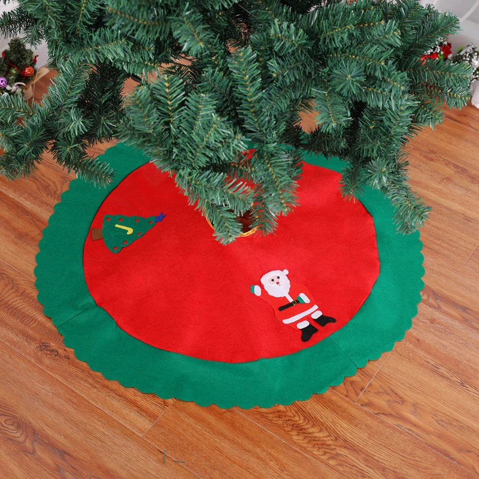 Red and green christmas tree skirt Clearance