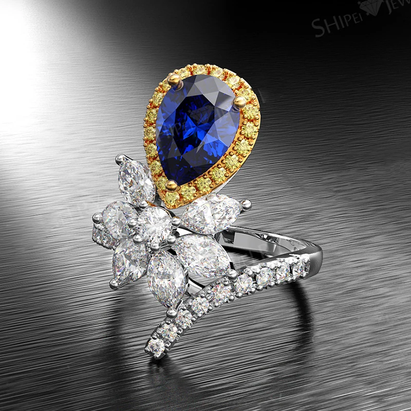 PANSYSEN Luxury Women Wedding Rings Gemstone Solid 925 Sterling Silver Jewelry Ring 7 Colors Size 5-11 Wholesale Fine Jewelry PANSYSEN Luxury Women Wedding Rings Gemstone Solid 925 Sterling Silver Jewelry Ring 7 Colors Size 5-11 Wholesale Fine Jewelry