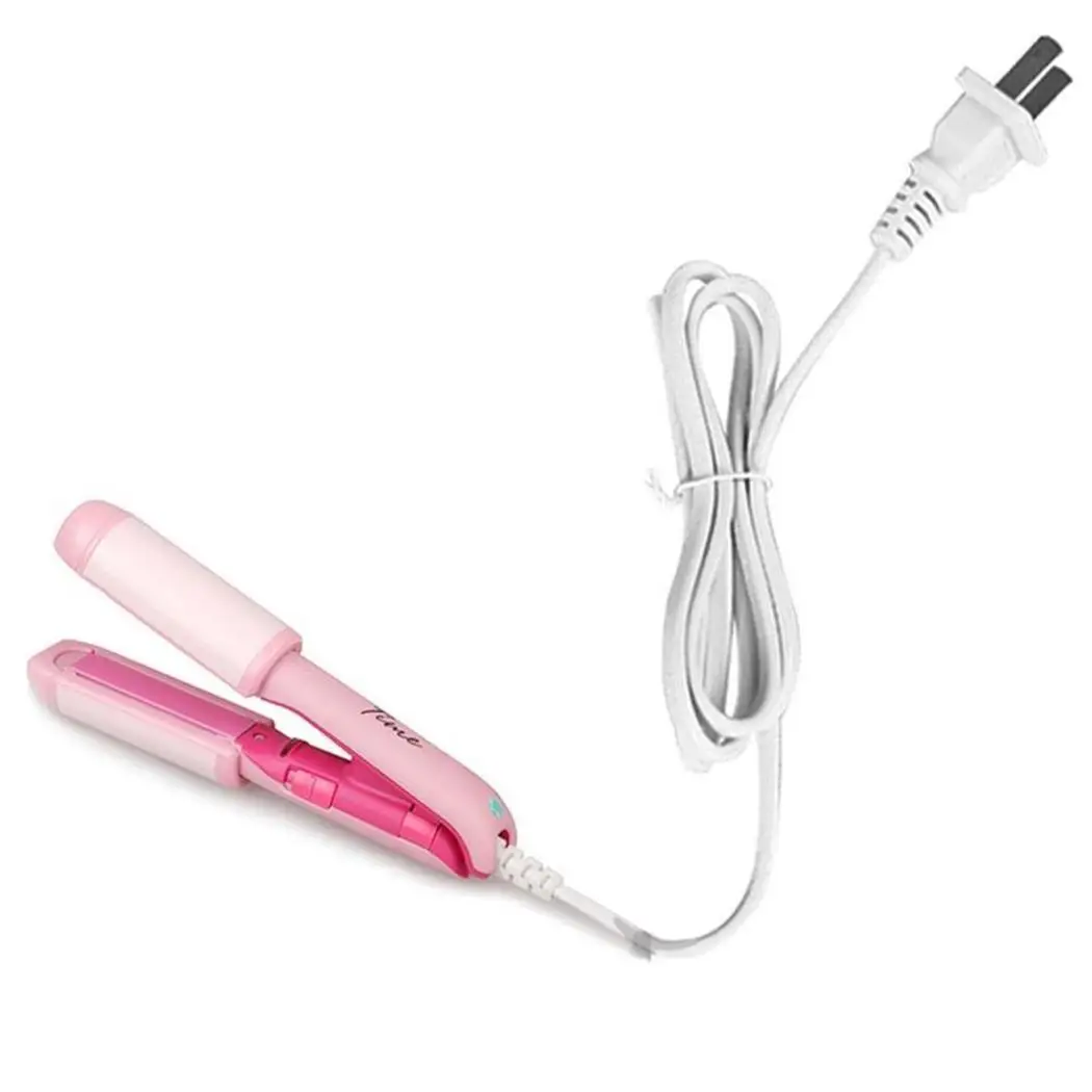 

Mini Portable Hair Straight Mini Hair Curler Straightener Dual Use Cartoon Splint Hair Styling Machine