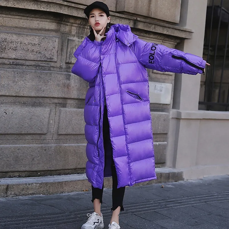 Winter Jacket Women Plus Size Parka Female Thick Warm Outwear Stand Collar Hooded Long Coat Cotton Padded Snow Wear 2019 Okd547