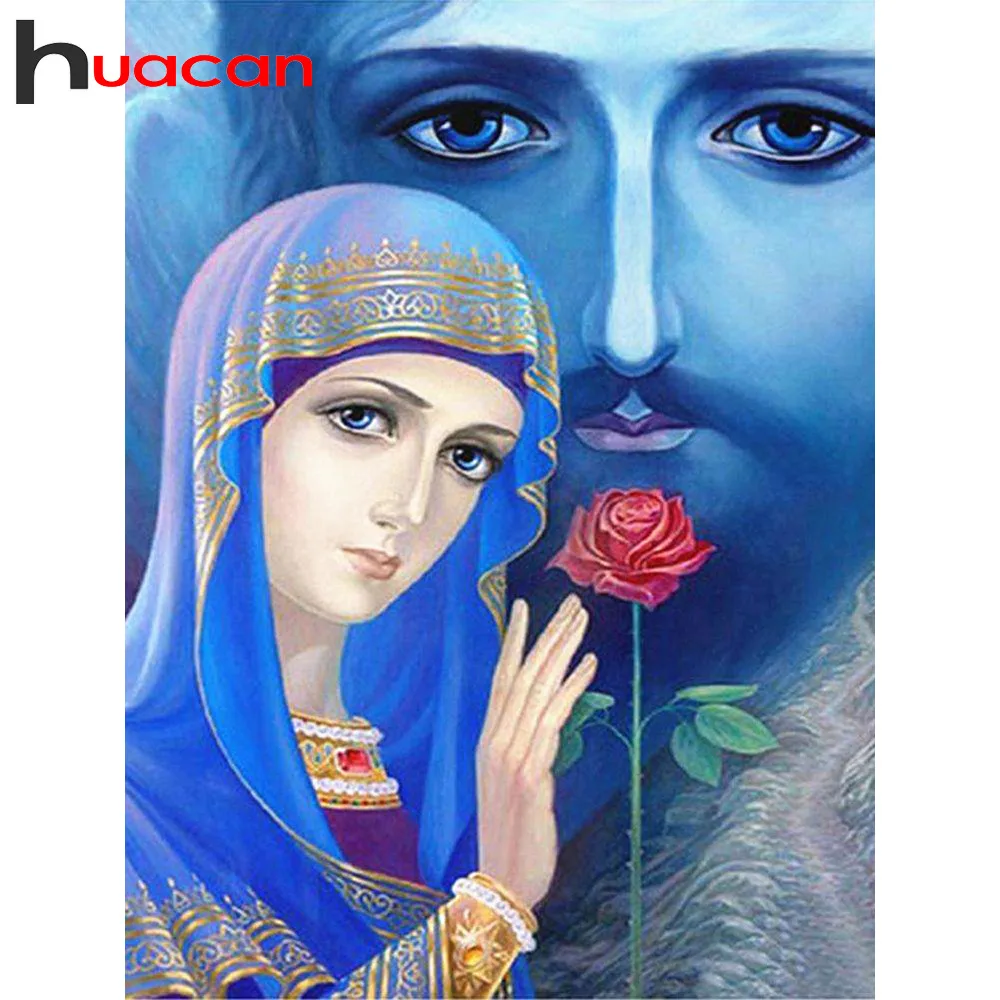 

Huacann 5D DIY Diamond Painting Religion Full Square Embroidery Sale Picture Rhinestone Diamond Mosaic Decor Home Drop Ship
