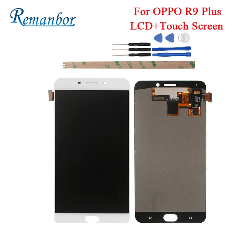 

Remanbor For OPPO R9 Plus LCD Display And Touch Screen Perfect Repair Parts For OPPO R9 Plus Digital Accessory 6.0 inch +Tools