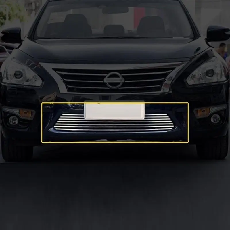 

Decorative Automovil Grille Exterior High-Grade Accessory Sticker Strip Parts Trim Car Styling 14 15 FOR Nissan Teana