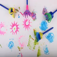 4 шт./компл. DIY Детская губка для рисования вращения щетки губки головка чистящей щетки